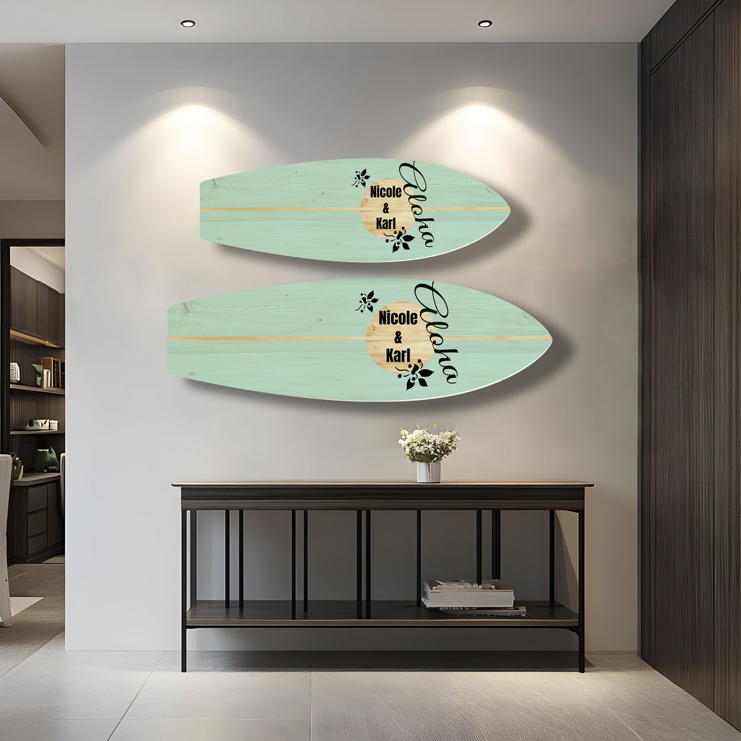 Customized Surfboard Wall Art