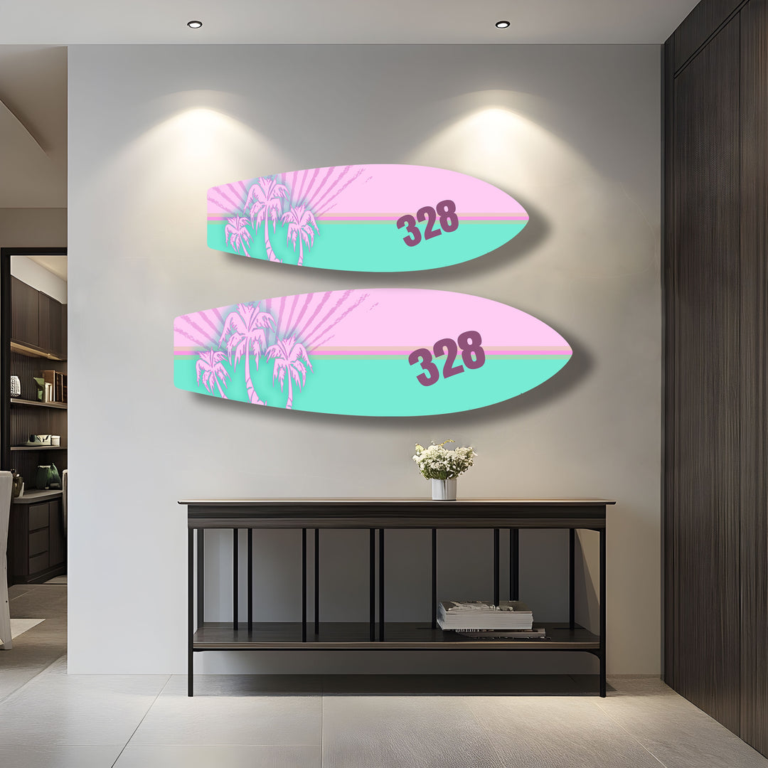 Customable Surfboard Wall Art