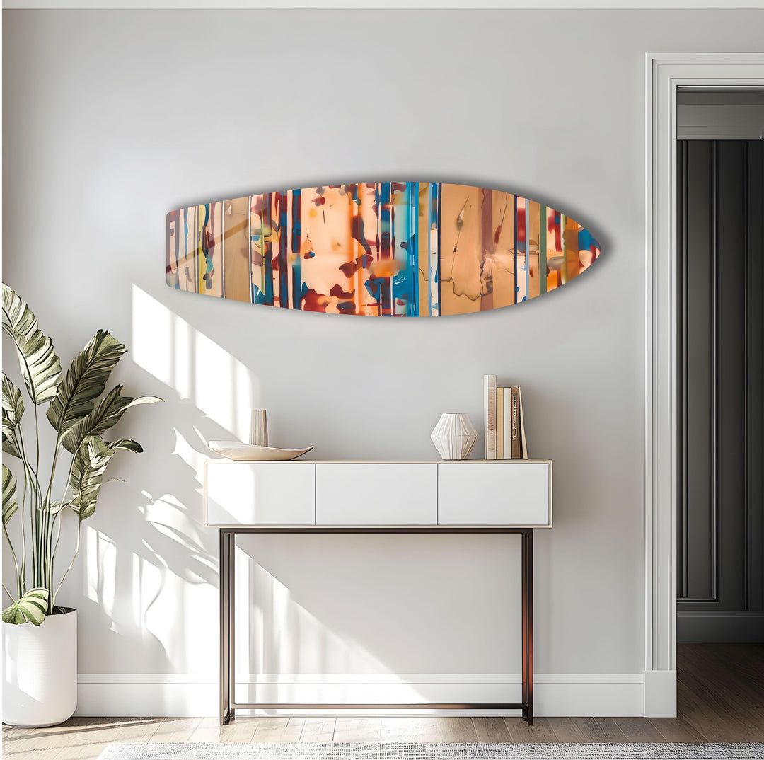 Beige Surfboard Wall Art