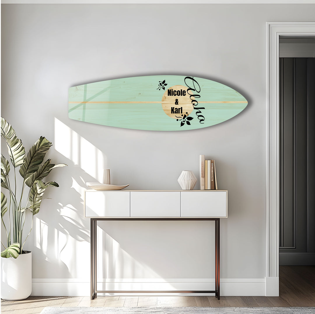 Customized Surfboard Wall Art