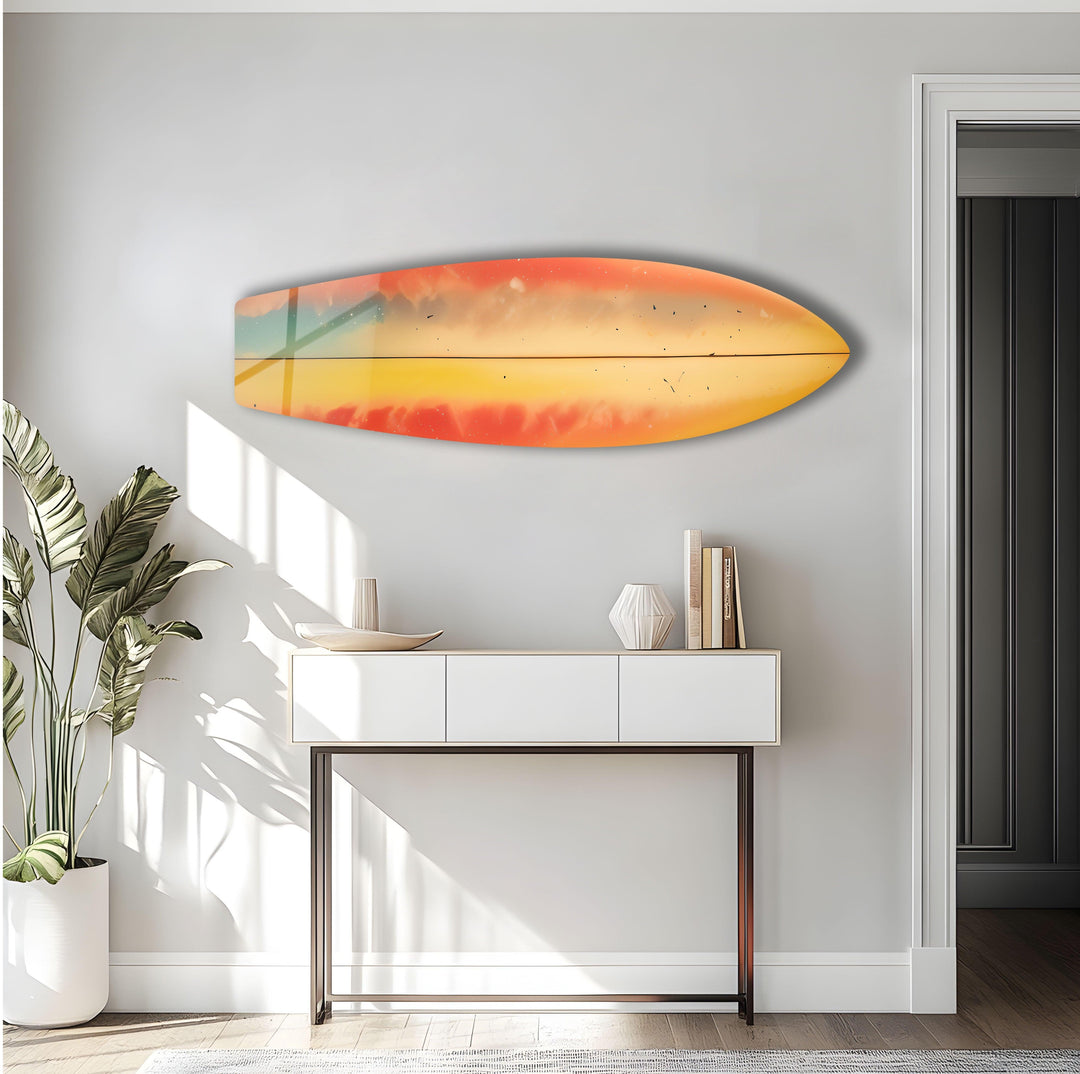 Soft Colors Art Surfboard Wall Art