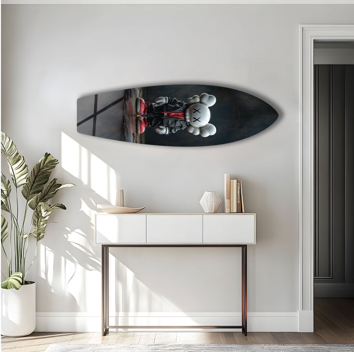 Kaws Inspired Surfboard Wall Art – Urban Street Art & Figurine Design