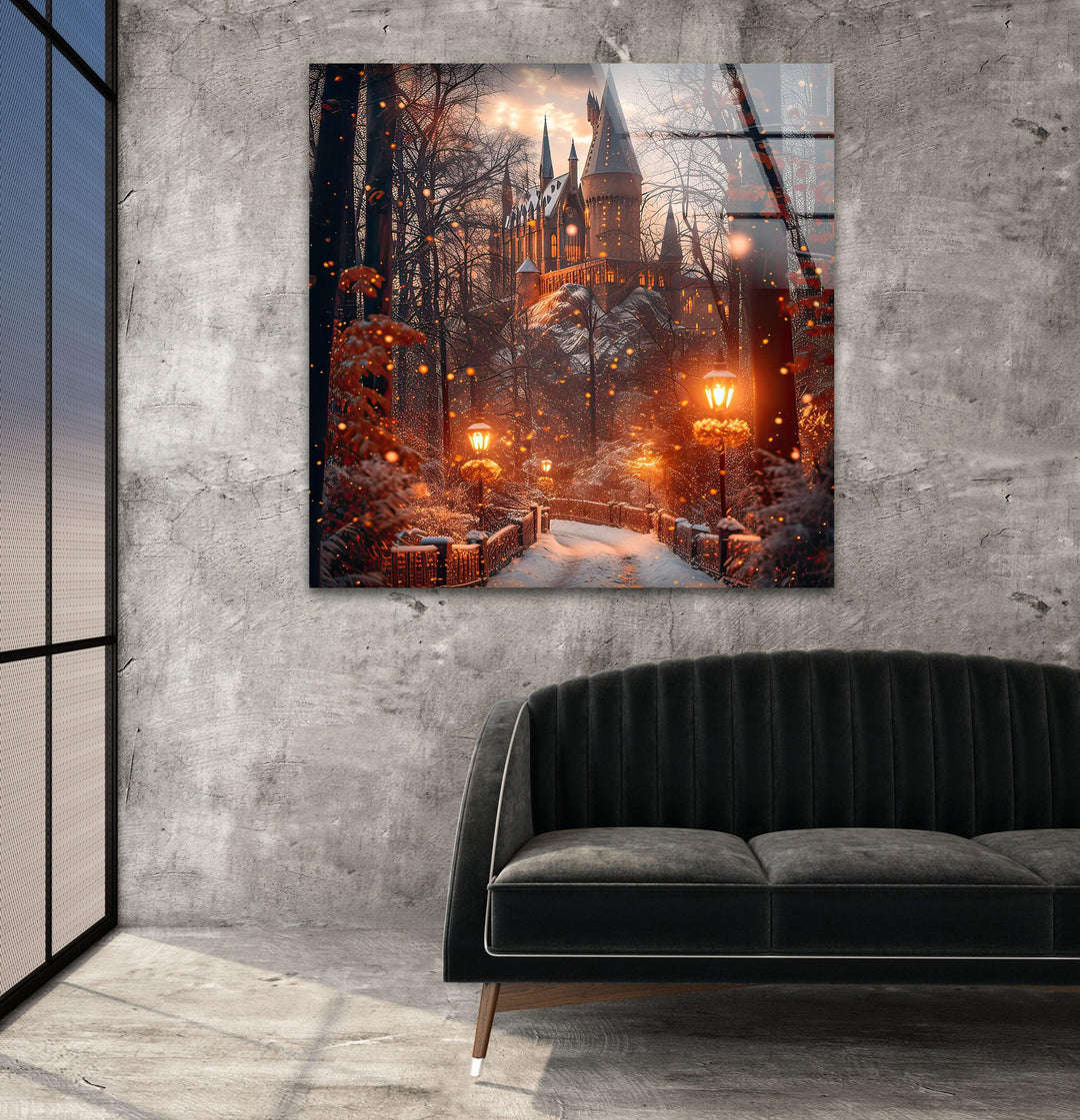 Narnia Castle Glass Wall Art large glass photo prints, glass wall photos
