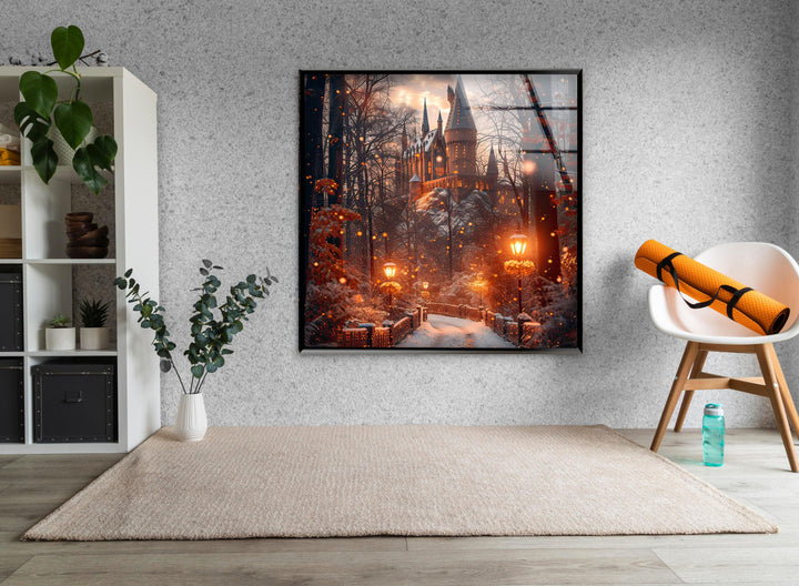 Narnia Castle Glass Wall Art custom glass photo prints, large glass prints
