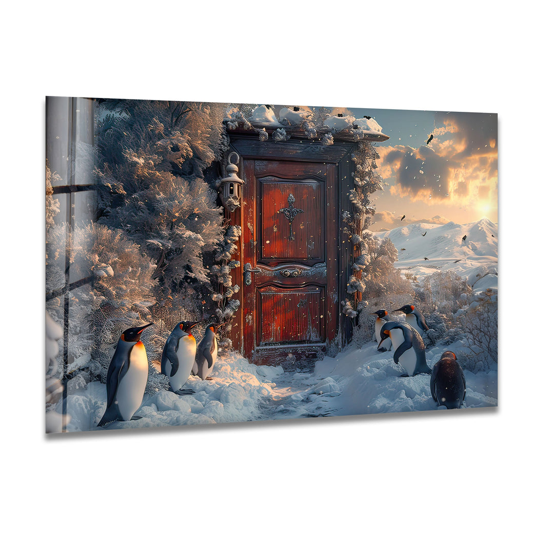 Narnia & Penguins Glass Wall Art Glass Printing Wall Art, Print photos on glass
