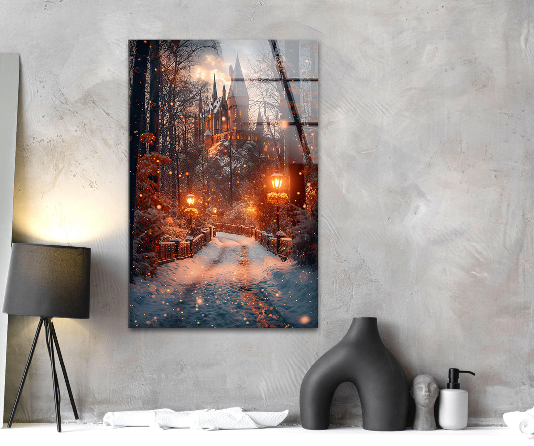 Narnia Castle Glass Wall Art glass image printing, glass prints from photos
