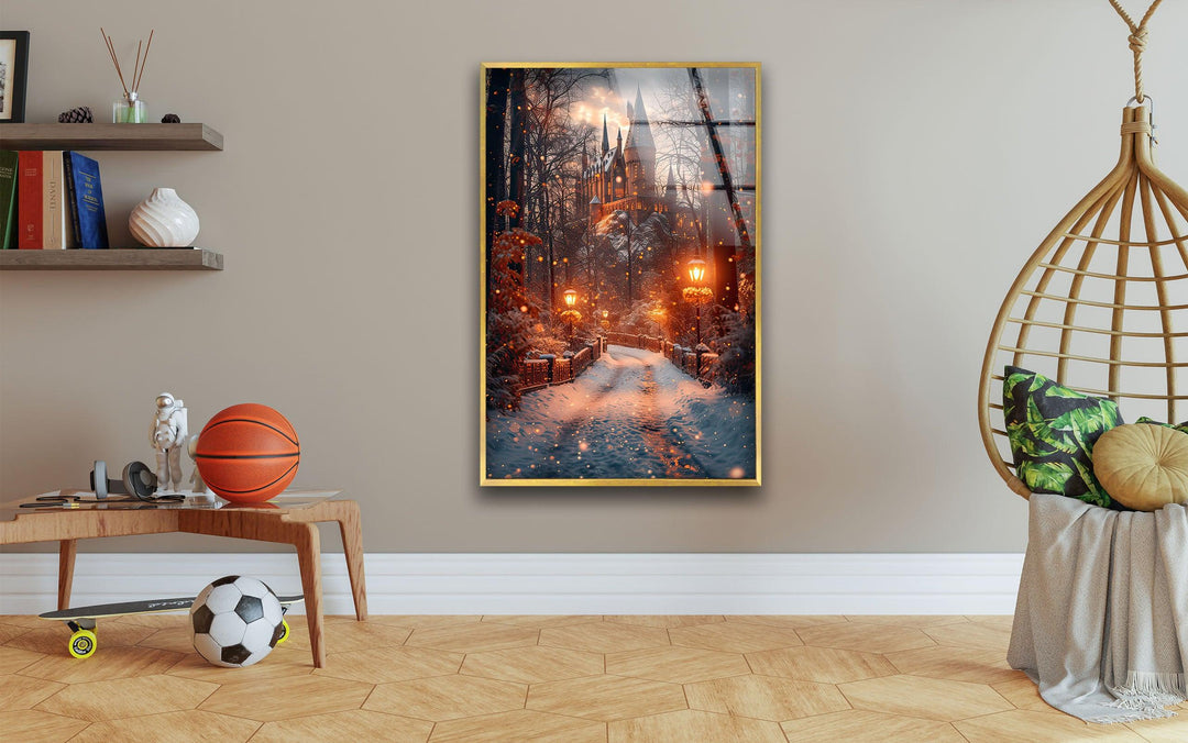 Narnia Castle Glass Wall Art glass pictures for Wall, glass prints wall art
