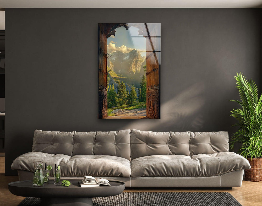 Narnia Mountains Landscape Glass Wall Art Glass Printing Wall Art, Print photos on glass
