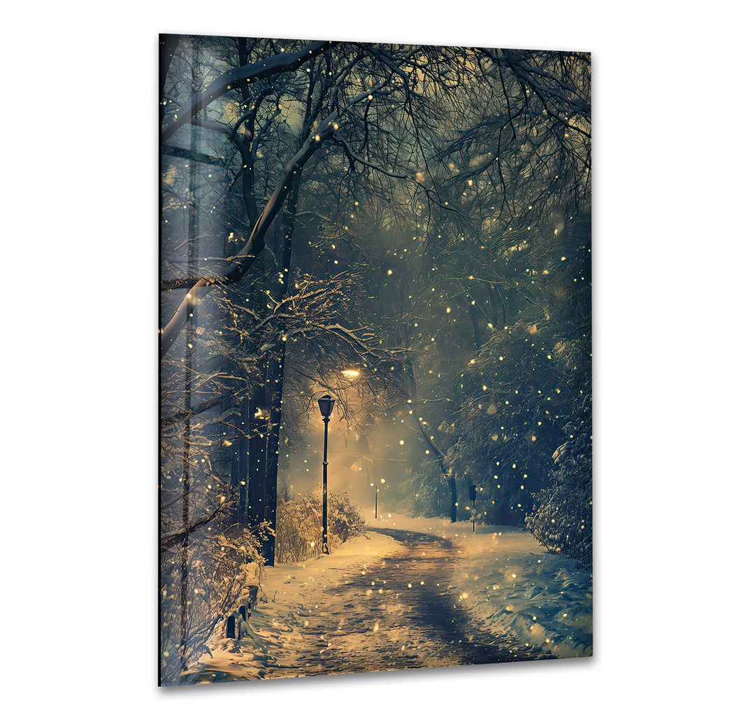 Narnia Winter Glass Wall Art Glass Printing Wall Art, Print photos on glass
