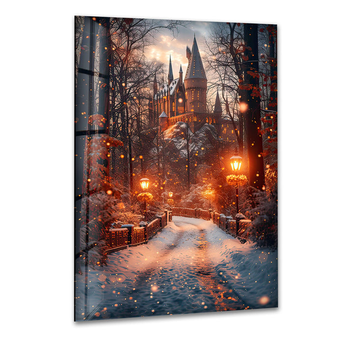 Narnia Castle Glass Wall Art Glass Printing Wall Art, Print photos on glass
