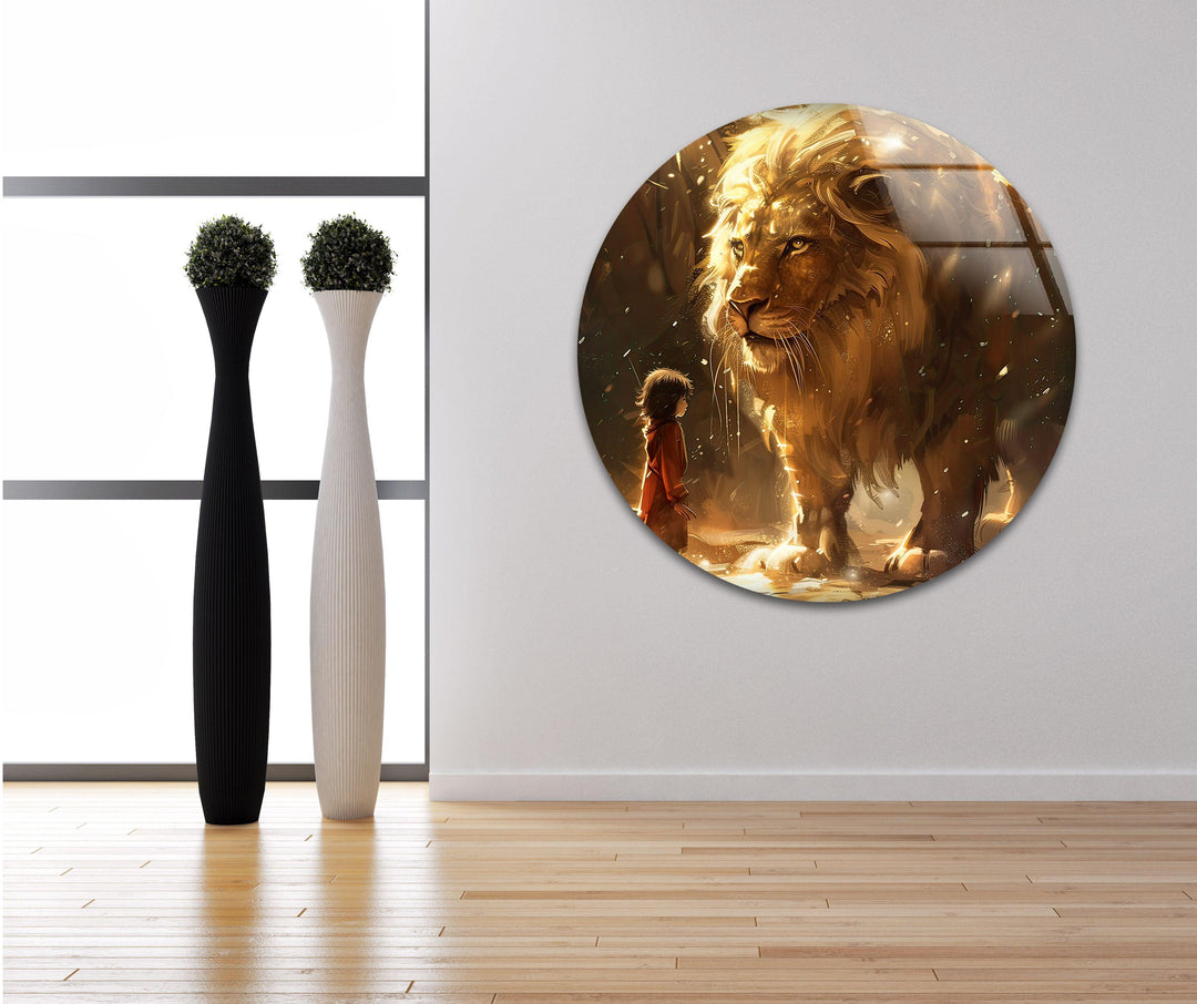 Narnia Glass Wall Art picture on glass wall art, photos printed on glass
