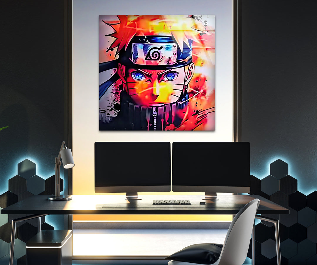 Naruto Glass Wall Art Glass Printing Wall Art, Print photos on glass
