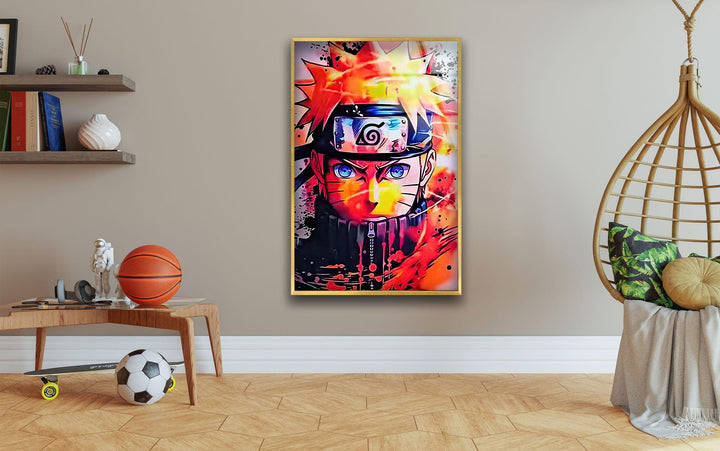 Naruto Glass Wall Art custom glass pictures, glass art prints
