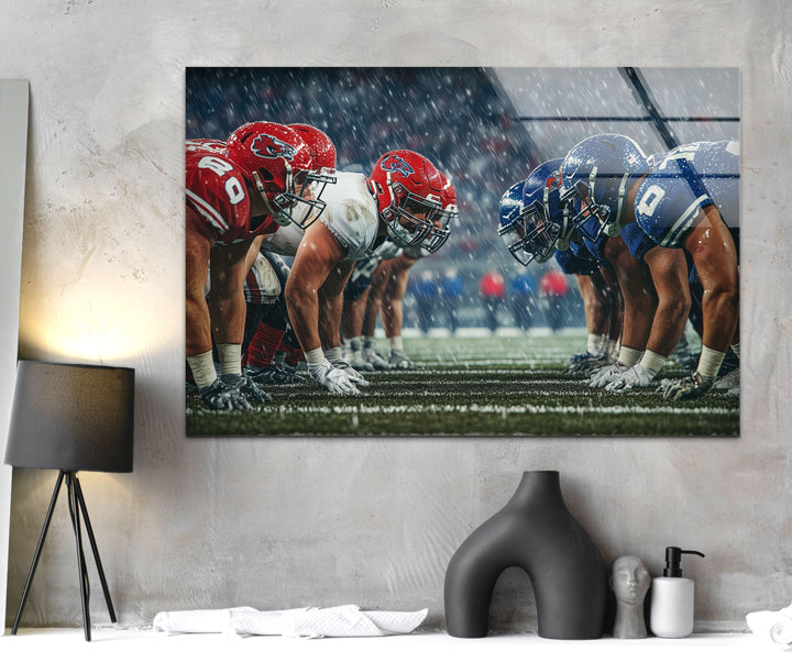 NFL Match Glass Wall Art