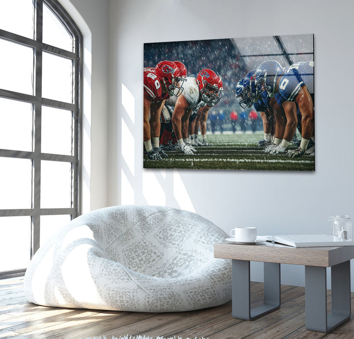 NFL Match Glass Wall Art