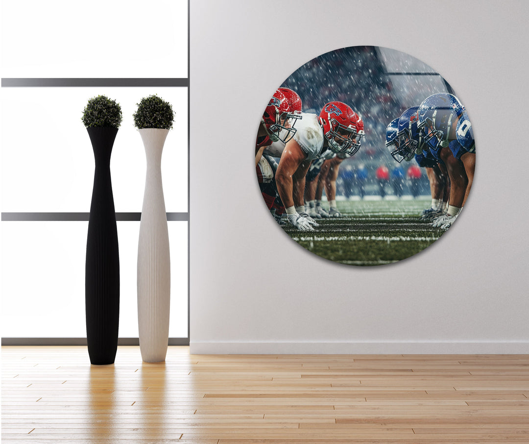 NFL Match Glass Wall Art