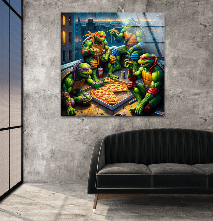 Ninja Turtles Glass Wall Art glass photo prints, glass picture prints
