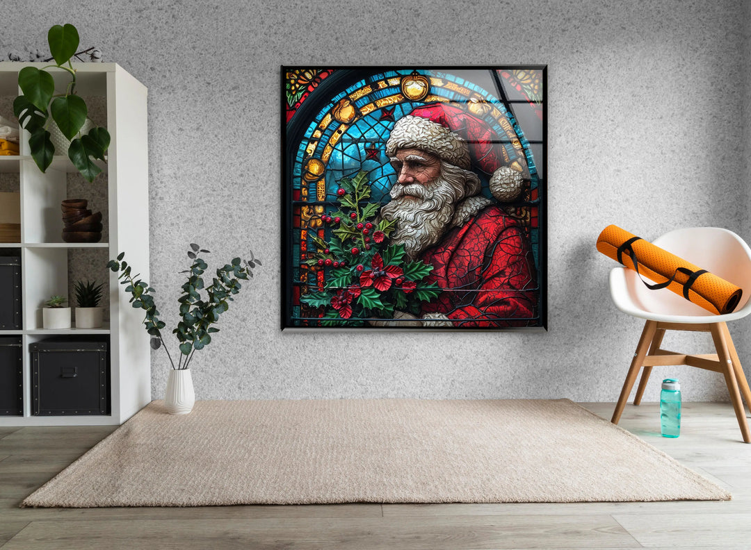 Santa Claus Noel Glass Wall Art - MyPhotoStation