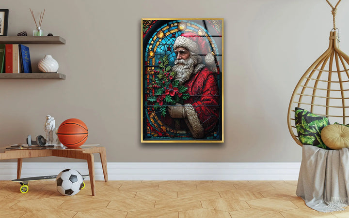 Santa Claus Noel Glass Wall Art - MyPhotoStation