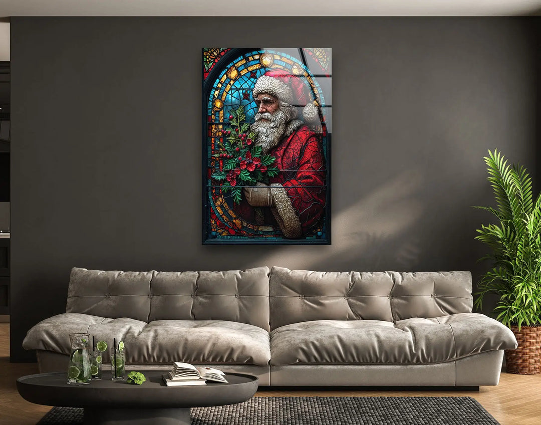 Santa Claus Noel Glass Wall Art - MyPhotoStation