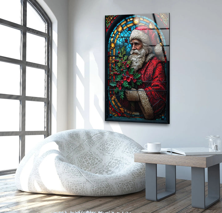 Santa Claus Noel Glass Wall Art - MyPhotoStation