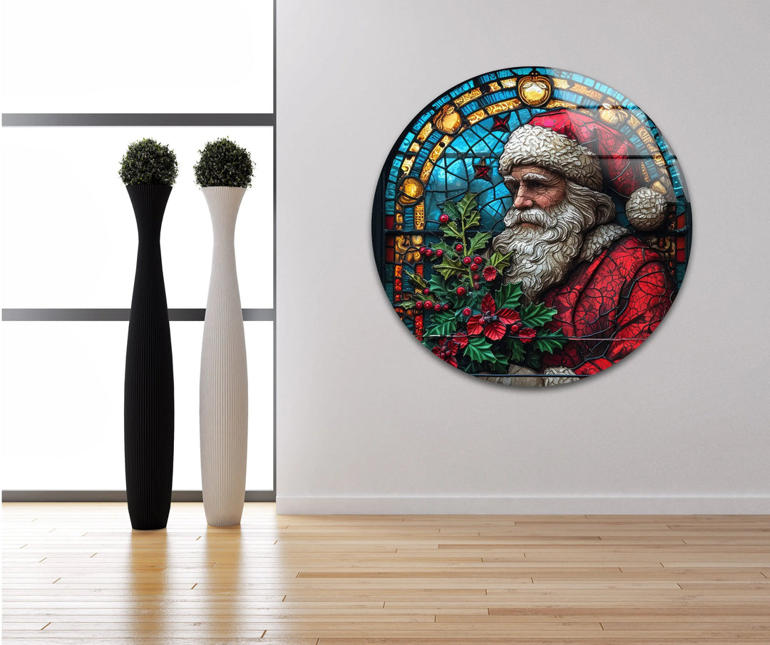 Santa Claus Noel Glass Wall Art - MyPhotoStation