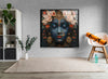 Painting of Goddess Durga Glass Picture Prints | Modern Wall Art