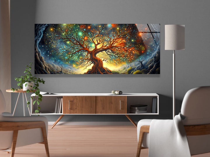 Life of Tree Glass Wall Art, print picture on glass, Tempered Glass Wall Art