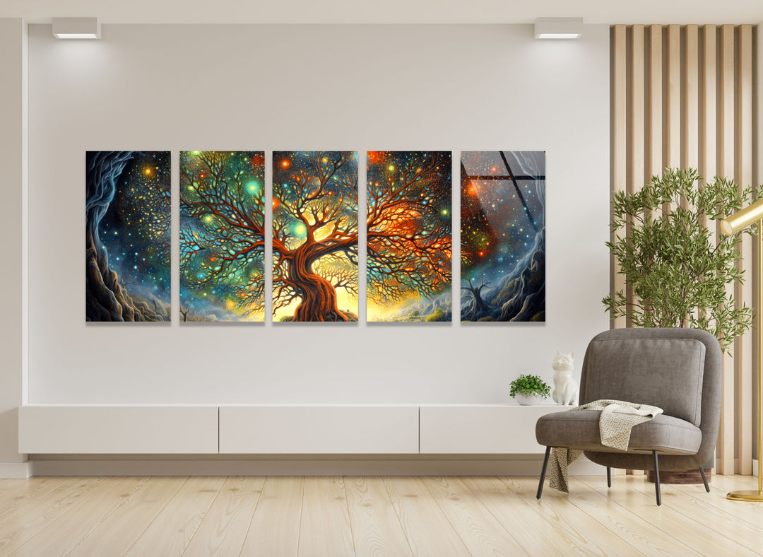 Life of Tree Glass Wall Art, custom glass photo prints, large glass prints