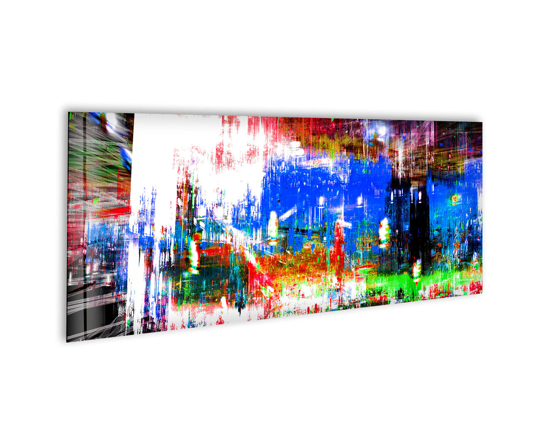 Colorful Oil Painting Abstract Glass Wall Art, art glass wall art, glass wall art pictures