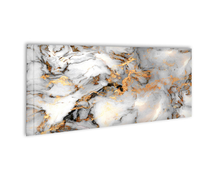 Gold & White Marble Abstract Glass Wall Art, Glass Printing Wall Art, Print photos on glass