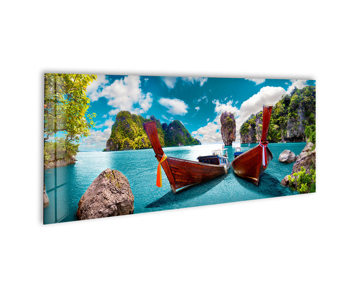 Phuket Island Glass Wall Art, art glass wall art, glass wall art pictures