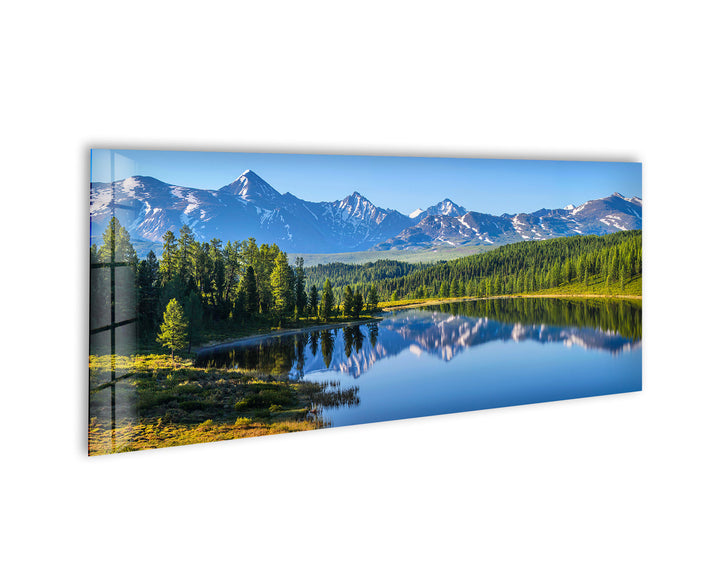 Altai Mountains Landscape Glass Wall Art, print picture on glass, Tempered Glass Wall Art