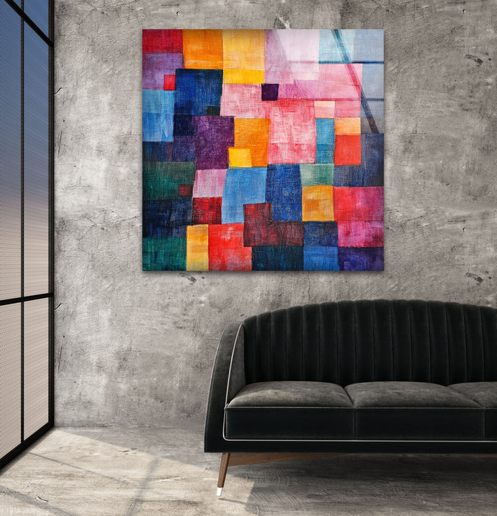 Paul Klee Stained Glass Wall Art Glass Printing Wall Art, Print photos on glass
