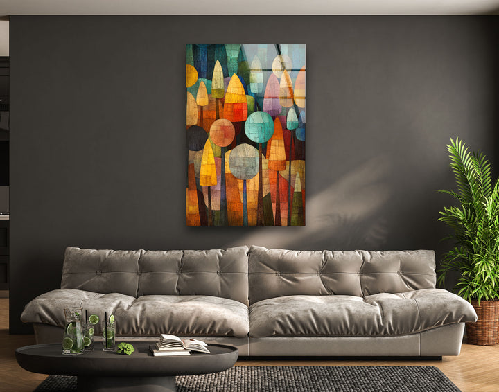 Vibrant May Palette Paul Klee Glass Wall Art glass image printing, glass prints from photos
