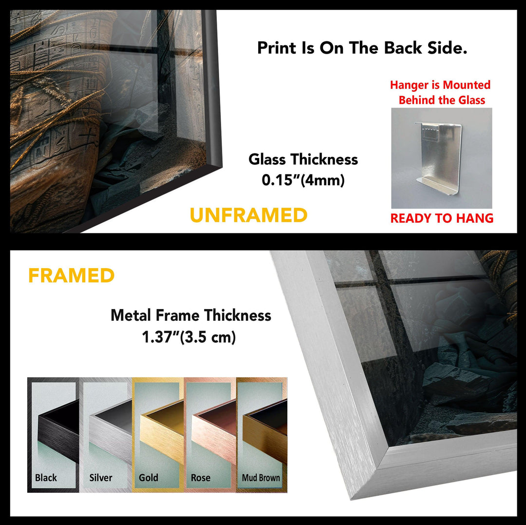 Pharaoh Tomb Tempered Glass Wall Art - MyPhotoStation