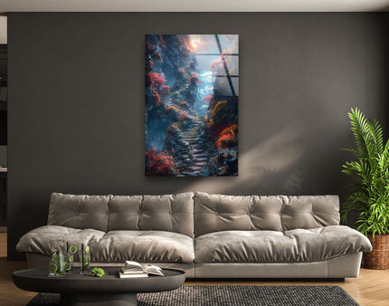Photorealistic Forest Glass Wall Art