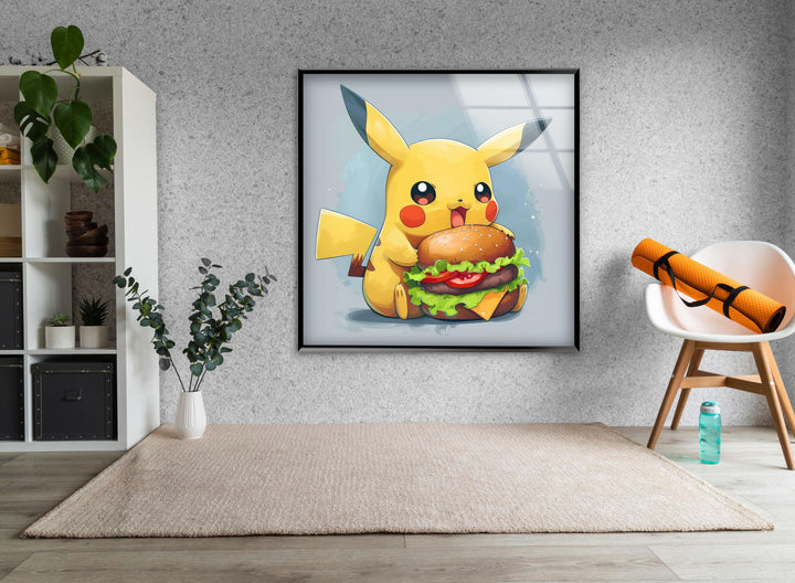 Pikachu Tempered Glass Wall Art - MyPhotoStation