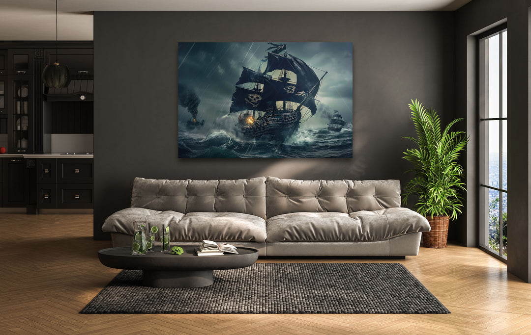 Pirate Ship Glass Wall Art glass pictures for Wall, glass prints wall art
