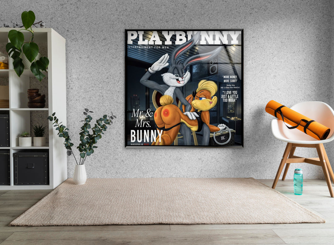 Playbunny Glass Wall Art large glass photo prints, glass wall photos
