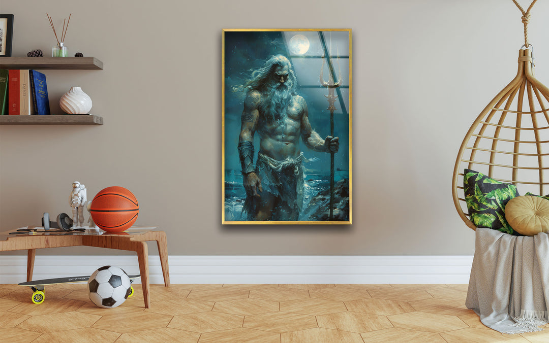 Poseidon Glass Wall Art glass pictures for Wall, glass prints wall art
