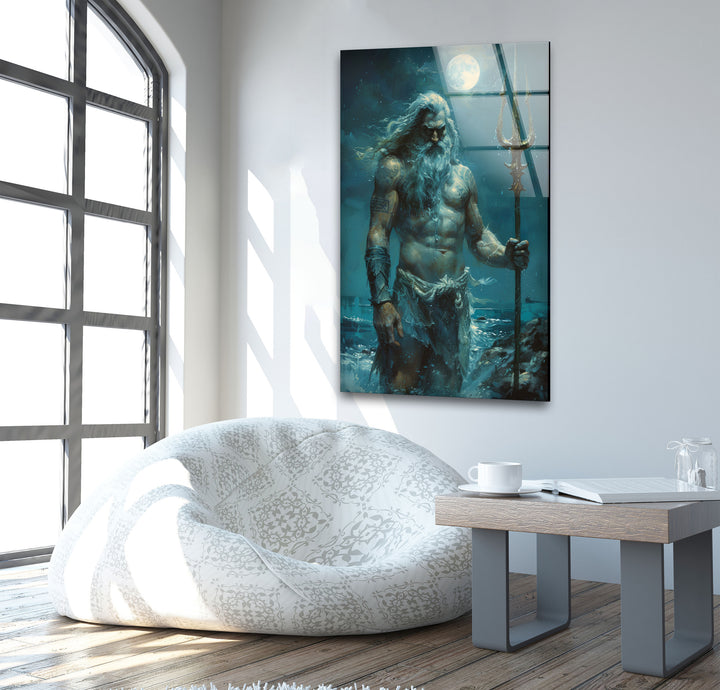 Poseidon Glass Wall Art art glass wall art, glass wall art pictures
