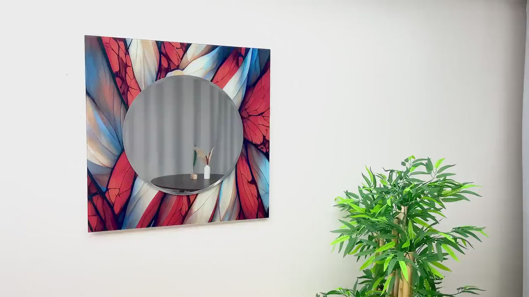 Colorful Stained Wall Mirror