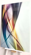 Abstract Tempered Glass Wall Art - 