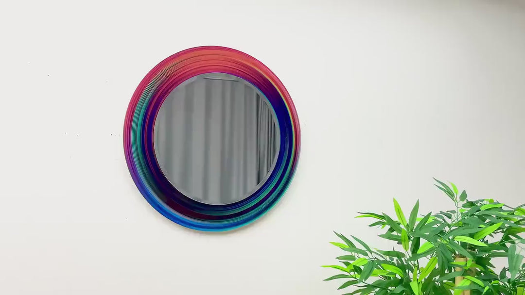 Colored Circles Wall Mirror