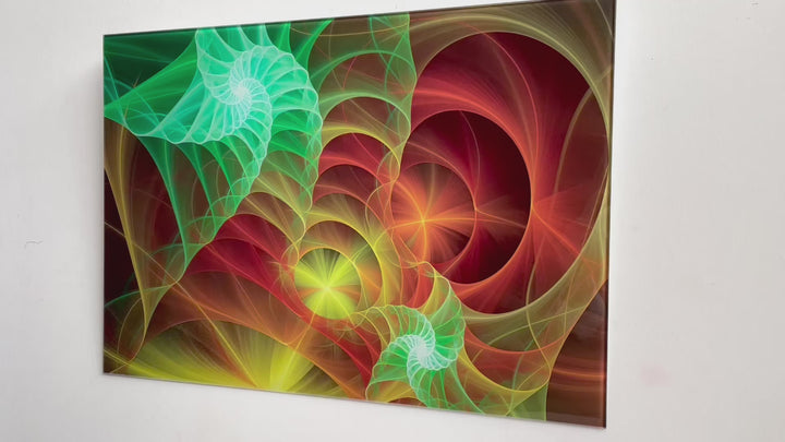 Decorative Colorful Abstract Glass Wall Art