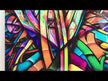Stained Graffiti Glass Wall Art, stained glass wall art, stained glass wall decor