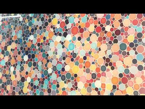 Mosaic Dots Glass Wall Art