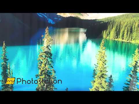 Moraine Lake Nature Glass Wall Art