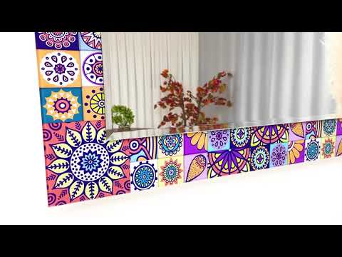 Colored Mosaic Wall Mirrors